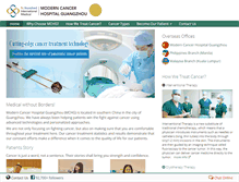 Tablet Screenshot of moderncancerhospital.com